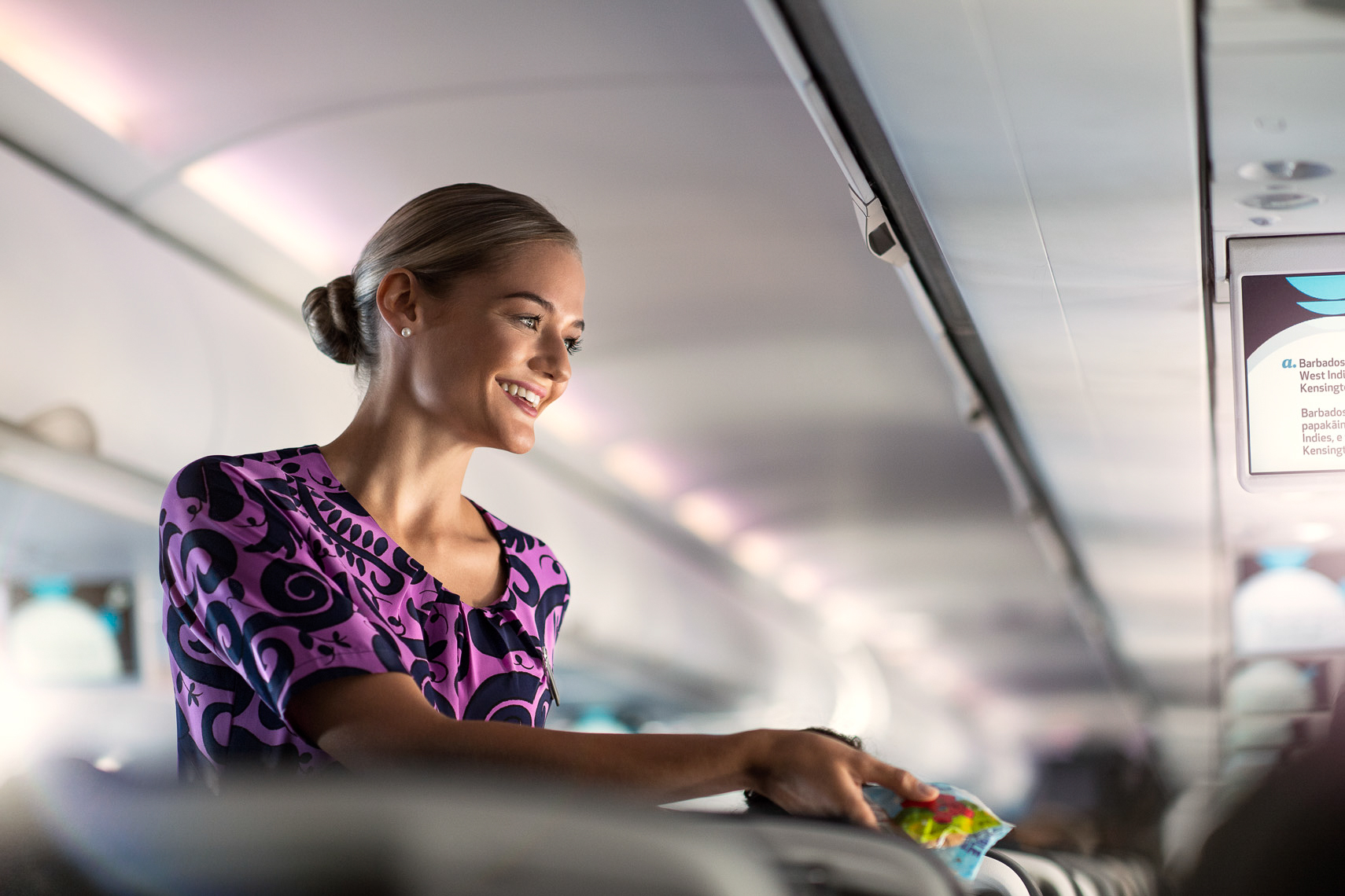 Photography on plane Air New Zealand, commercial advertising photographer Fraser Clements Auckland New Zealand