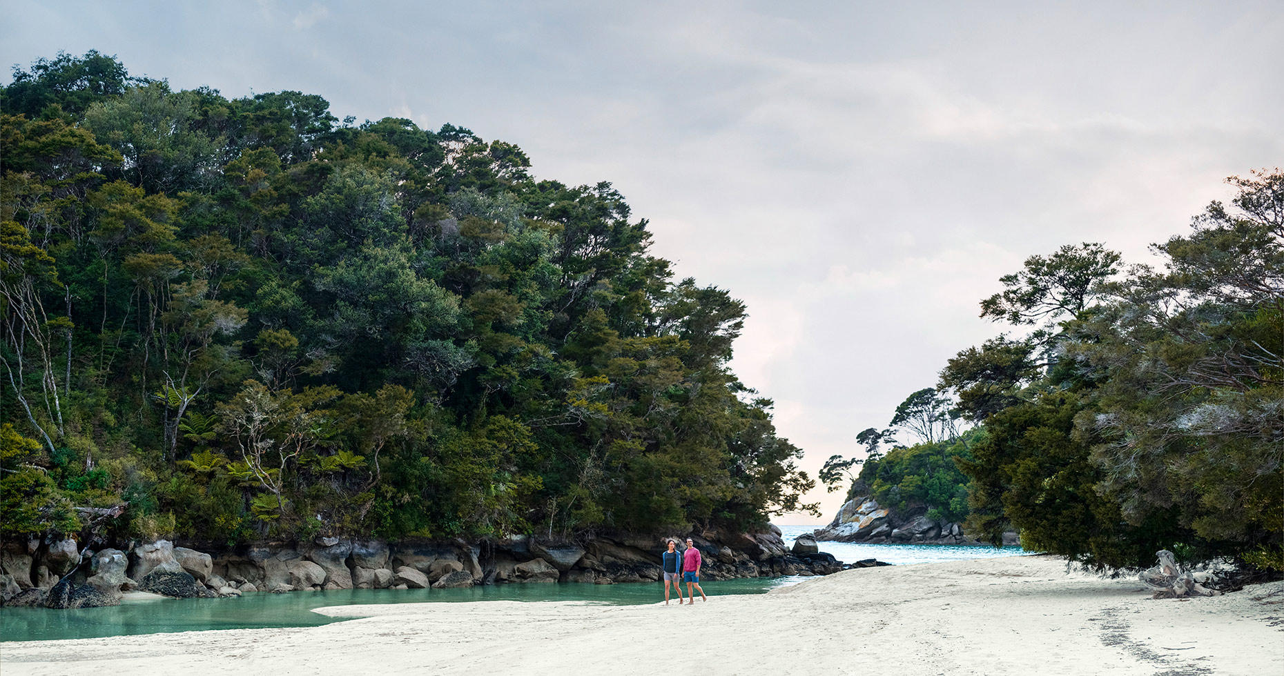 Photography of Abel Tasman by Commercial Photographer Fraser Clements for Tourism New Zealand 100% pure. Close to Nelson New Zealand.