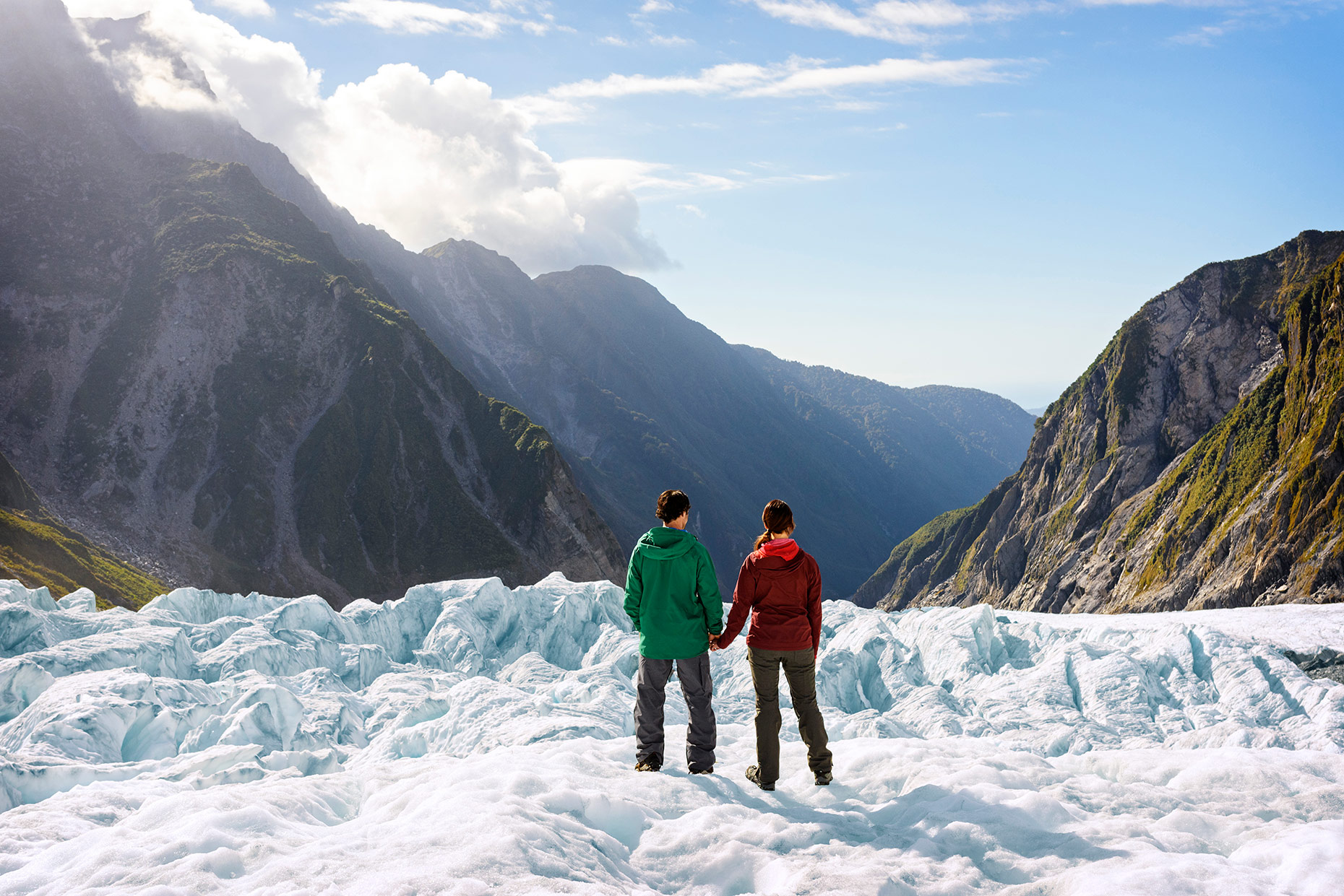 Fox Glacier New Zealand Photography for New Zealand Tourism. Fraser Clements Photographer Lifestyle image